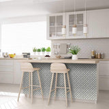 6" X 6" Sage Gray Fleur Removable Peel and Stick Tiles - Homeroots - Flyclothing LLC