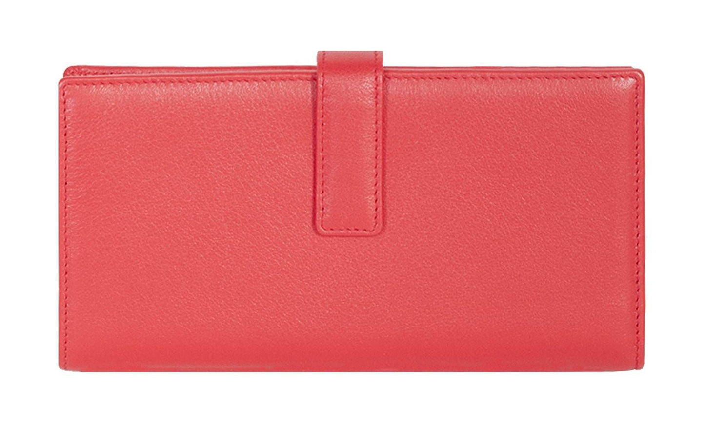 Scully Ladies Red leather tab clutch wallet - Scully Leather - Flyclothing LLC