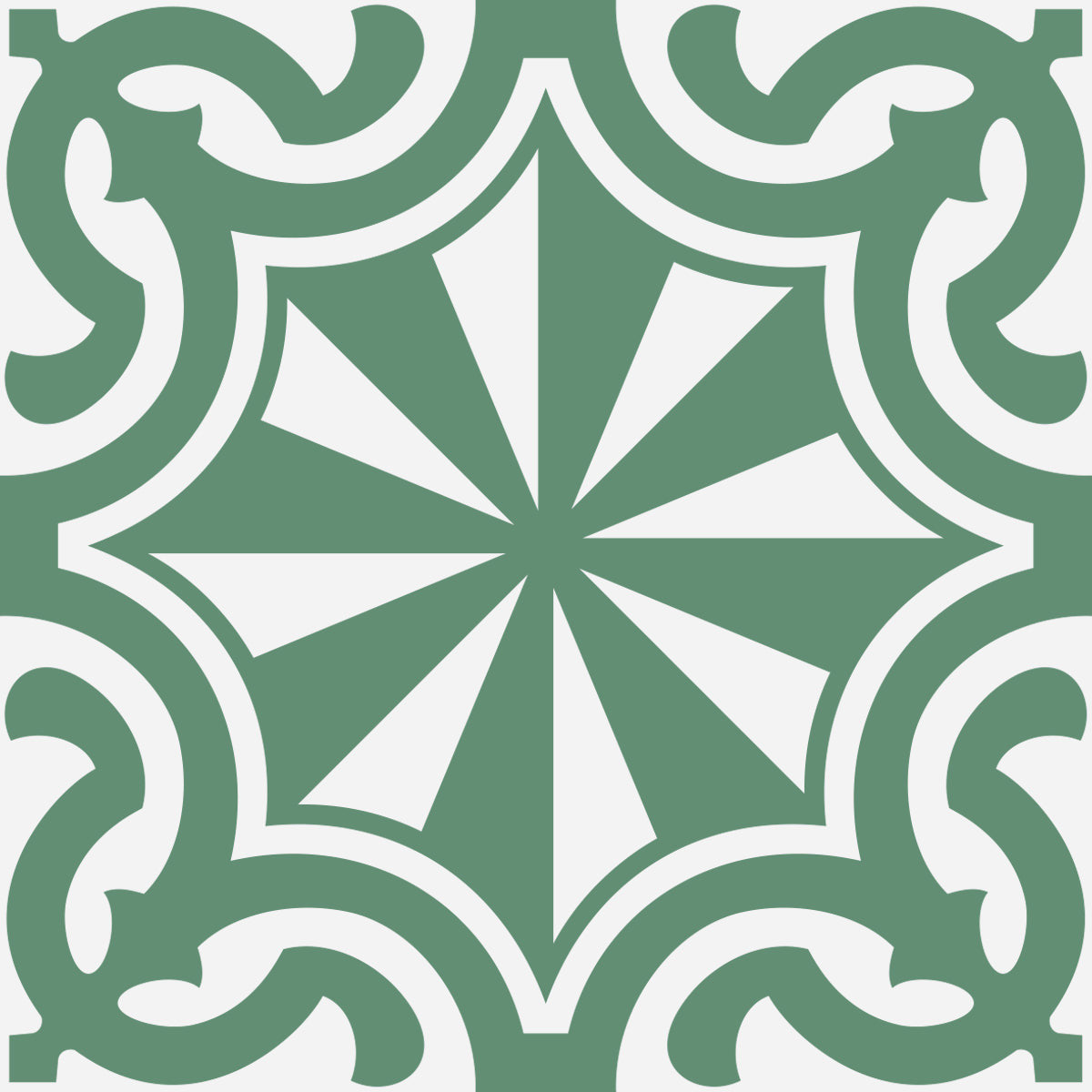 4" X 4" Glenda Sage Removable Peel And Stick Tiles
