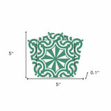 5" X 5" Glenda Sage Removable Peel and Stick Tiles - Homeroots - Flyclothing LLC