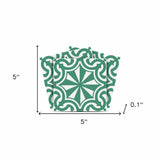 5" X 5" Glenda Sage Removable Peel and Stick Tiles - Homeroots - Flyclothing LLC