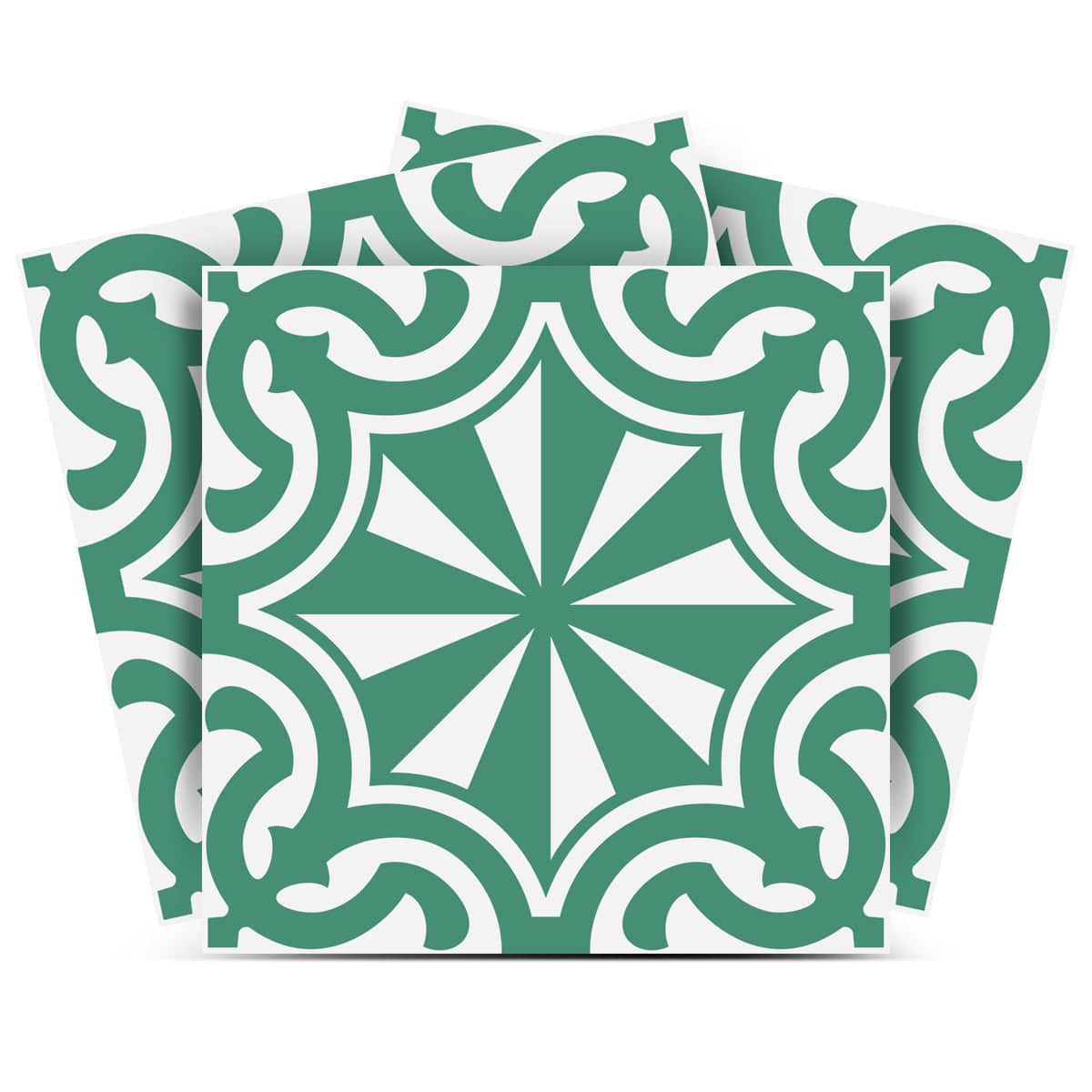 6" X 6" Glenda Sage  Removable Peel and Stick Tiles - Homeroots