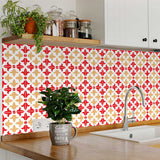 7" X 7" Roja Hola Removable Peel and Stick Tiles - Homeroots - Flyclothing LLC