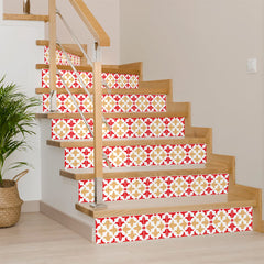 7" X 7" Roja Hola  Removable Peel and Stick Tiles - Homeroots