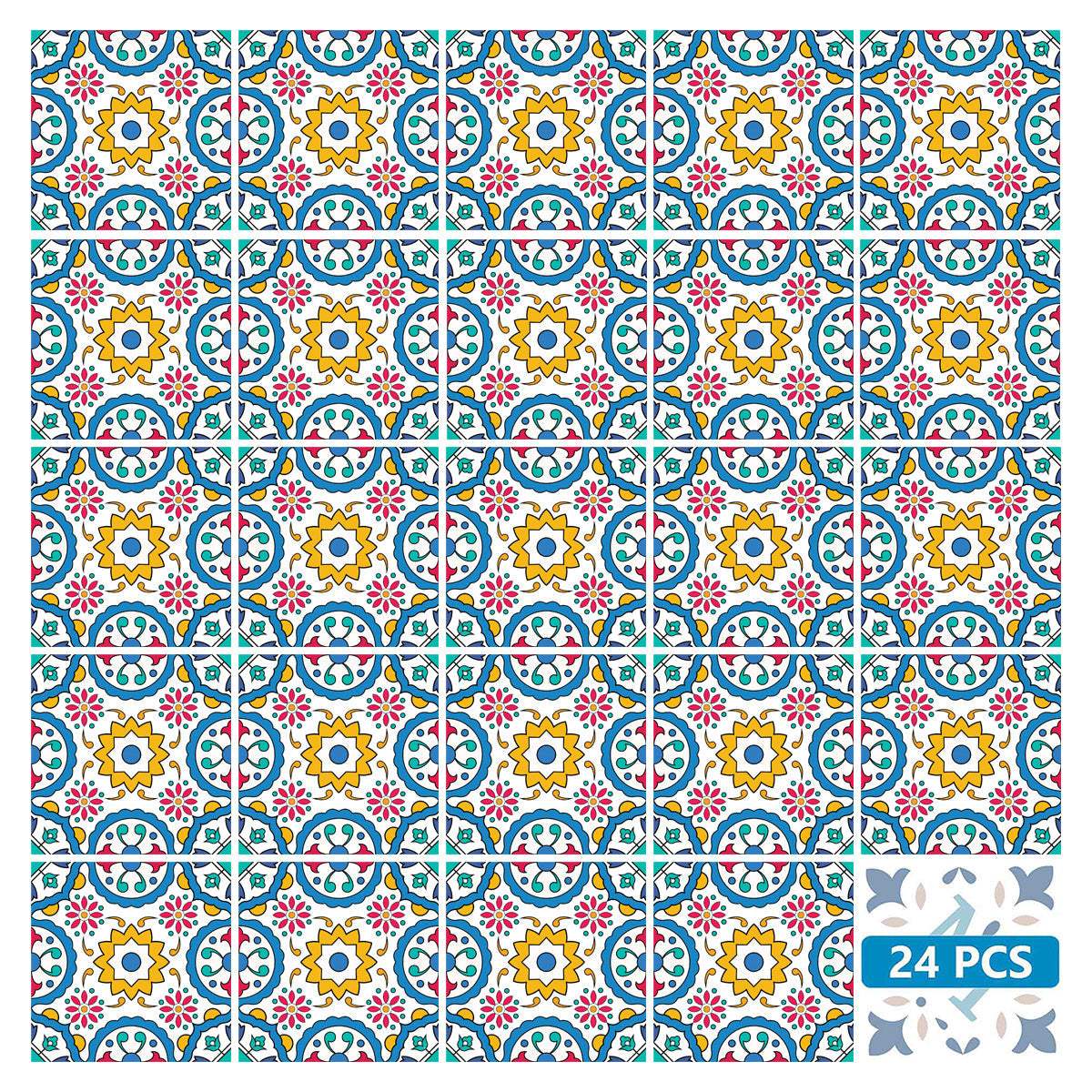 5" X 5" Raffia Gia Removable Peel and Stick Tiles - Homeroots - Flyclothing LLC