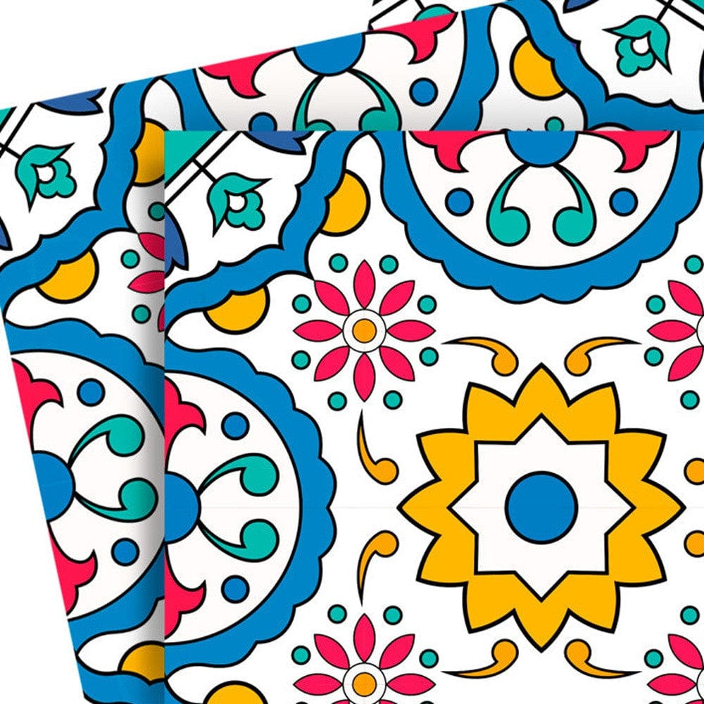 5" X 5" Raffia Gia Removable Peel and Stick Tiles - Homeroots - Flyclothing LLC