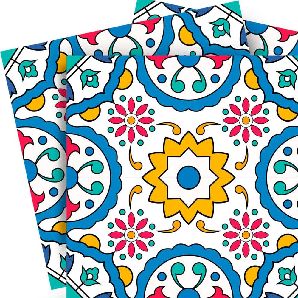 5" X 5" Raffia Gia  Removable Peel and Stick Tiles - Homeroots