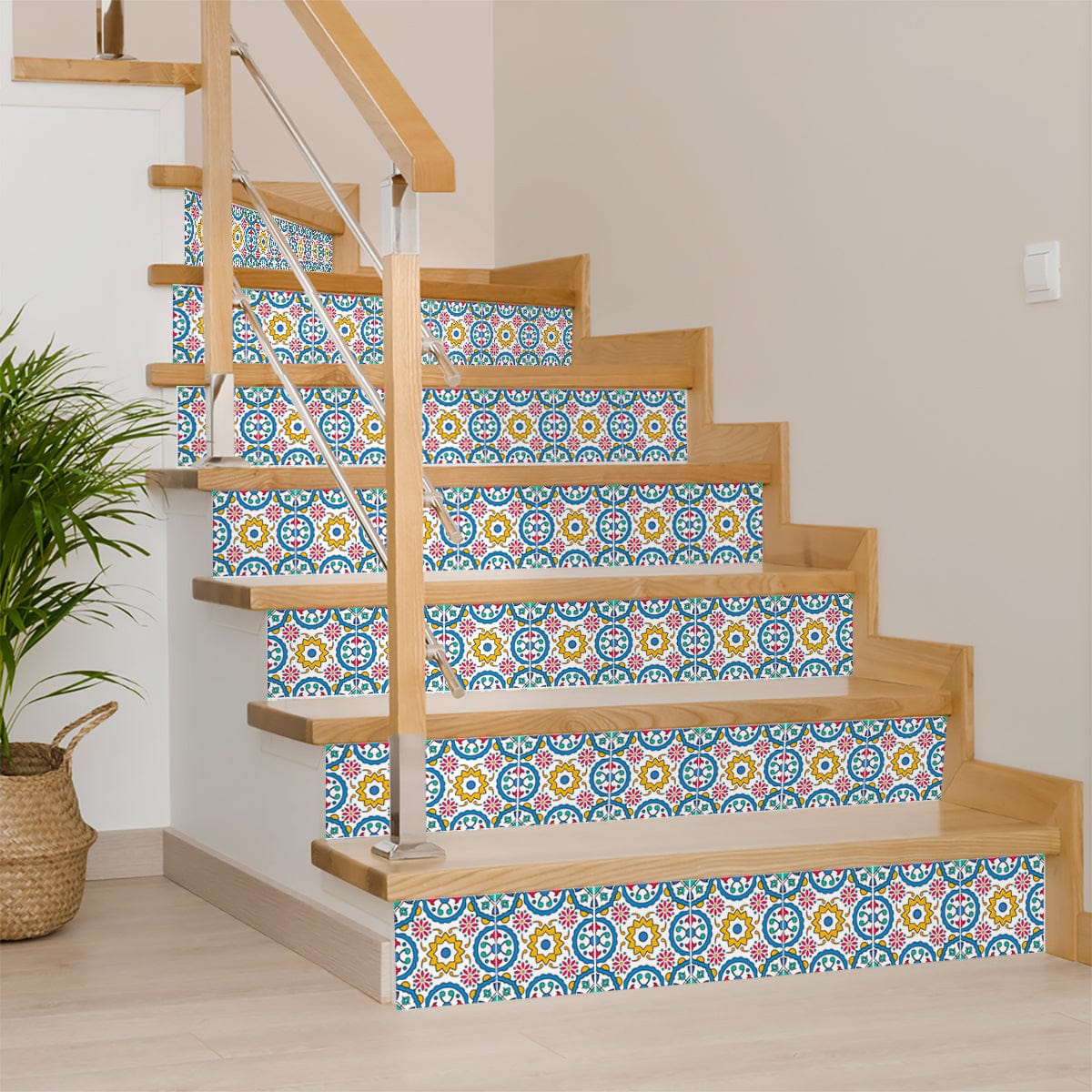 6" X 6" Raffia Gia  Removable Peel and Stick Tiles - Homeroots