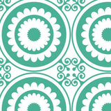 4" x 4" Light Green And White Geo Peel and Stick Removable Tiles - Homeroots - Flyclothing LLC