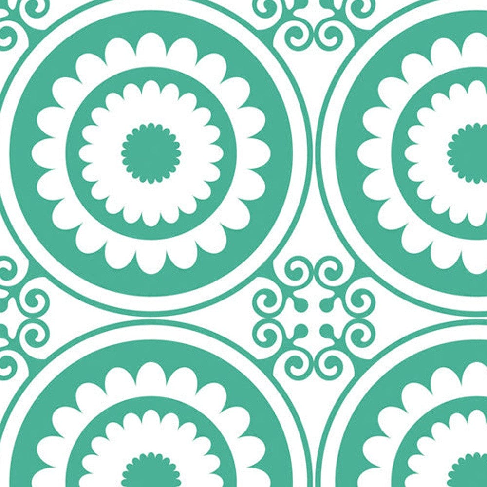 8" x 8" Light Green And White Geo Peel and Stick Removable Tiles - Homeroots - Flyclothing LLC