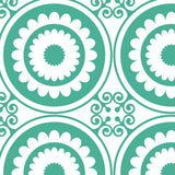 8" x 8" Light Green And White Geo Peel and Stick Removable Tiles - Homeroots - Flyclothing LLC