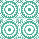8" x 8" Light Green And White Geo Peel and Stick Removable Tiles - Homeroots - Flyclothing LLC
