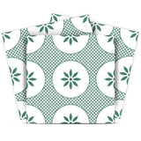 7" x 7" Light Sage And White Circle Flower Peel and Stick Removable Tiles - Homeroots - Flyclothing LLC