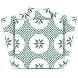 8" x 8" Light Sage And White Circle Flower Peel and Stick Removable Tiles - Homeroots - Flyclothing LLC