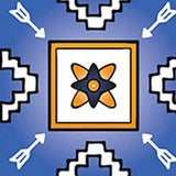 4" x 4" Shades of Blue and Yellow Mosaic Peel and Stick Removable Tiles - Homeroots - Flyclothing LLC