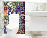 5" x 5" Mediterra Celestial Mosaic Peel and Stick Removable Tiles - Homeroots - Flyclothing LLC