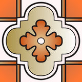 8" x 8" Retro Orange Mosaic Peel and Stick Removable Tiles - Homeroots