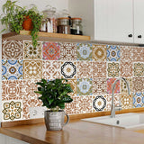 4" x 4" Snickerdoodle Mosaic Pop Peel and Stick Removable Tiles - Homeroots - Flyclothing LLC