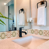 4" x 4" Snickerdoodle Mosaic Pop Peel and Stick Removable Tiles - Homeroots - Flyclothing LLC