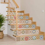 4" x 4" Snickerdoodle Mosaic Pop Peel and Stick Removable Tiles - Homeroots - Flyclothing LLC