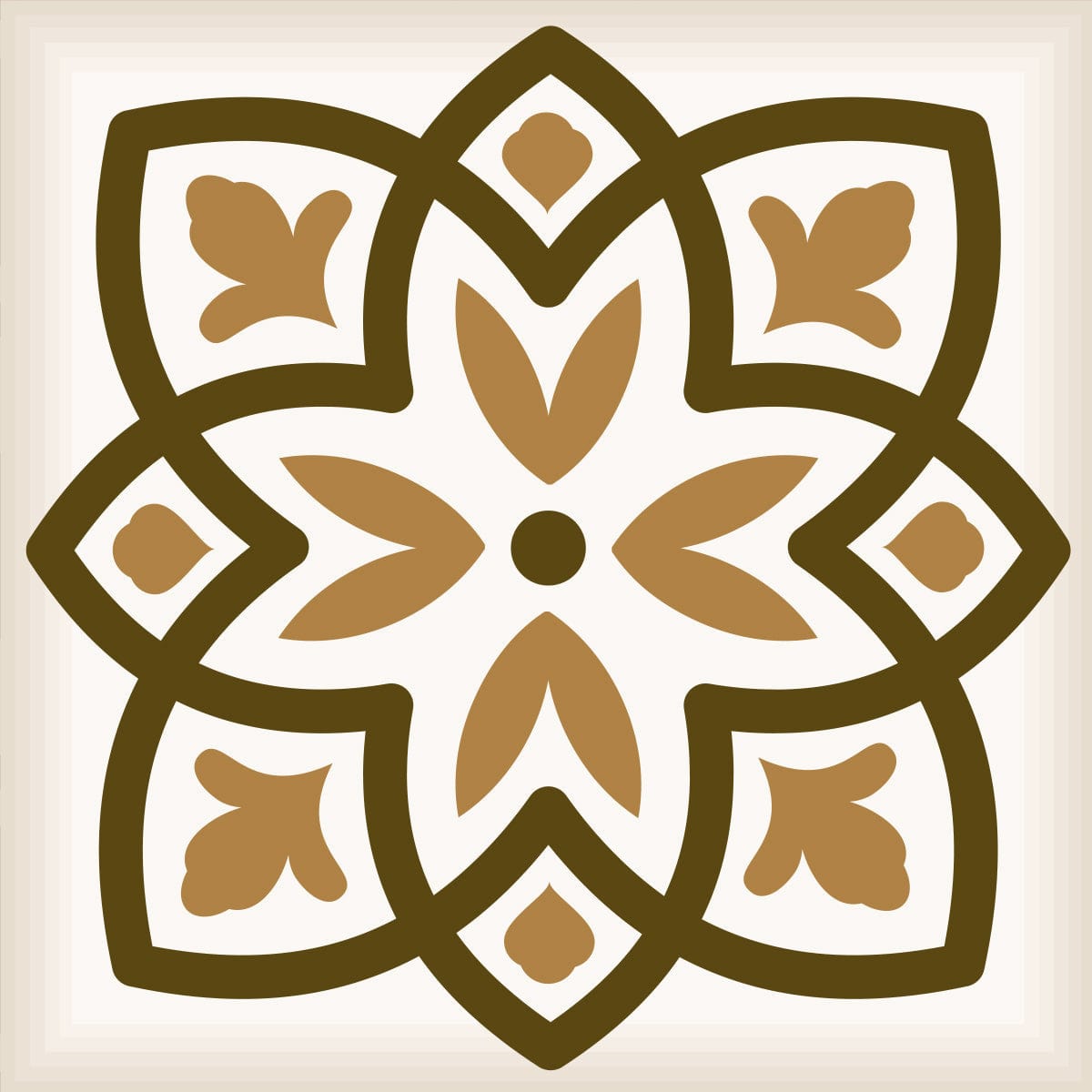 4" x 4" Snickerdoodle Mosaic Pop Peel and Stick Removable Tiles - Homeroots - Flyclothing LLC