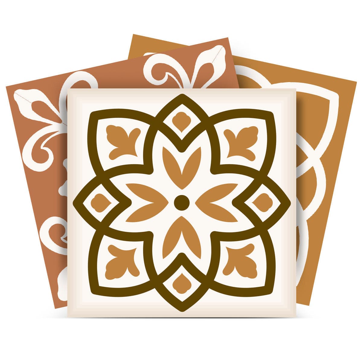4" x 4" Snickerdoodle Mosaic Pop Peel and Stick Removable Tiles - Homeroots