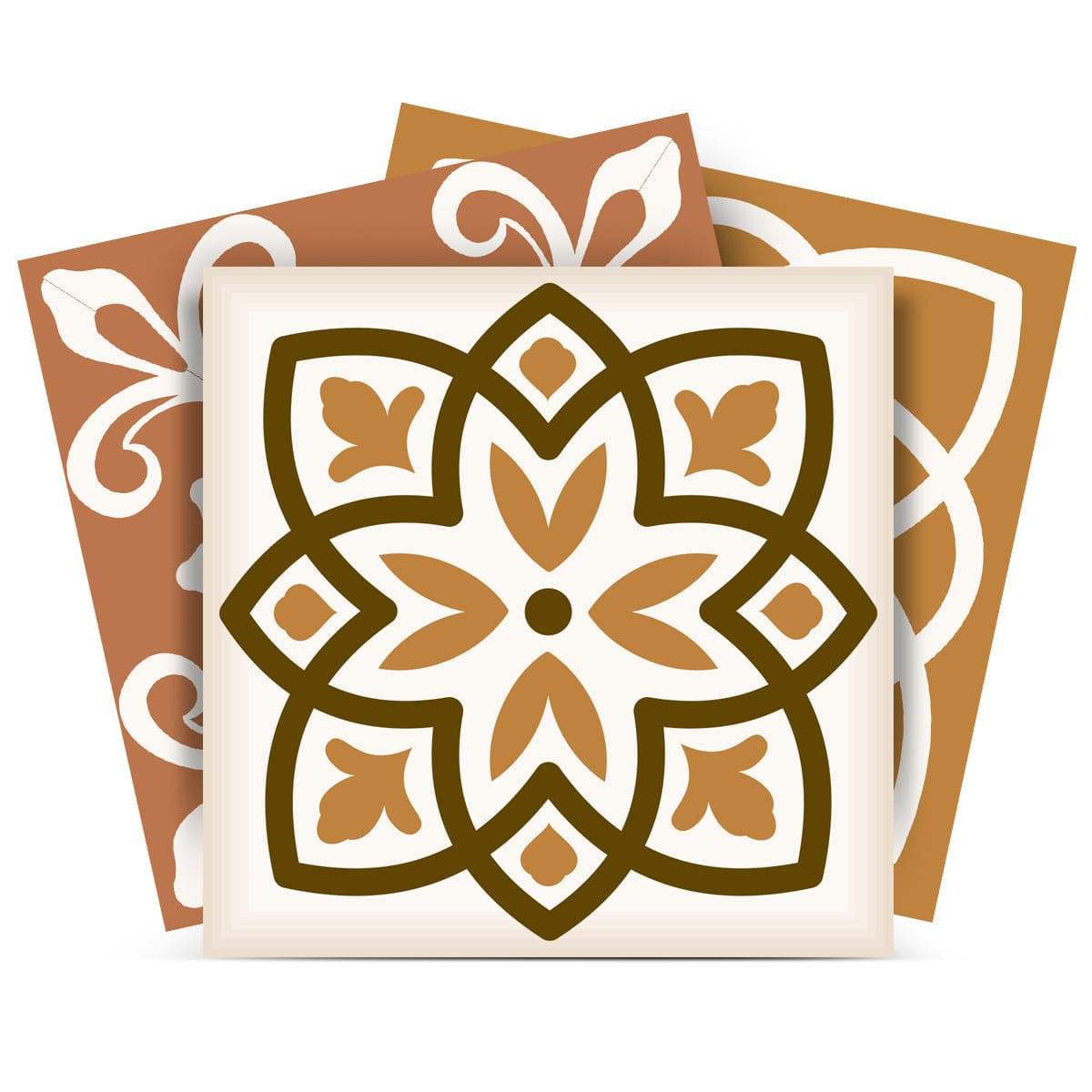 4" x 4" Snickerdoodle Mosaic Pop Peel and Stick Removable Tiles - Homeroots - Flyclothing LLC