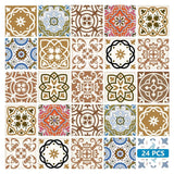 7" x 7" Snickerdoodle Mosaic Pop Peel and Stick Removable Tiles - Homeroots