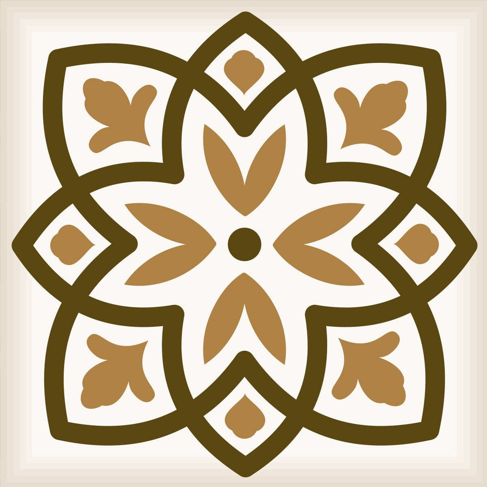 8" x 8" Snickerdoodle Mosaic Pop Peel and Stick Removable Tiles - Homeroots