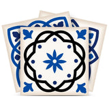 4" x 4" Blue and Aqua Pop Mosaic Peel and Stick Removable Tiles - Homeroots - Flyclothing LLC