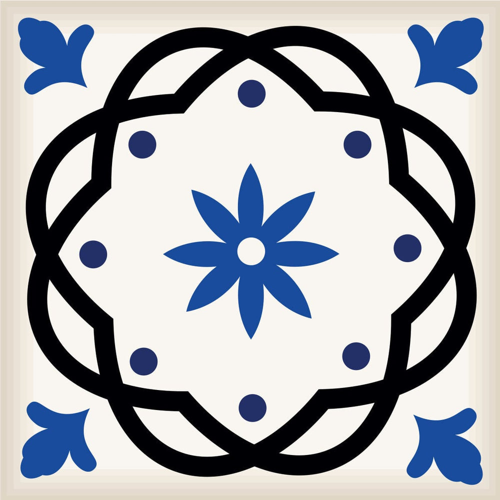 4" x 4" Blue and Aqua Pop Mosaic Peel and Stick Removable Tiles - Homeroots - Flyclothing LLC