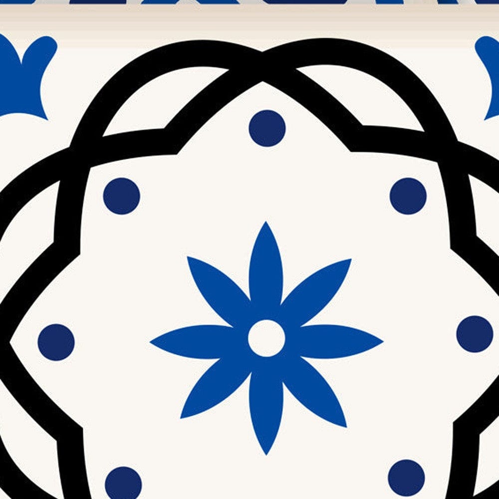 6" x 6" Blue and Aqua Pop Mosaic Peel and Stick Removable Tiles - Homeroots