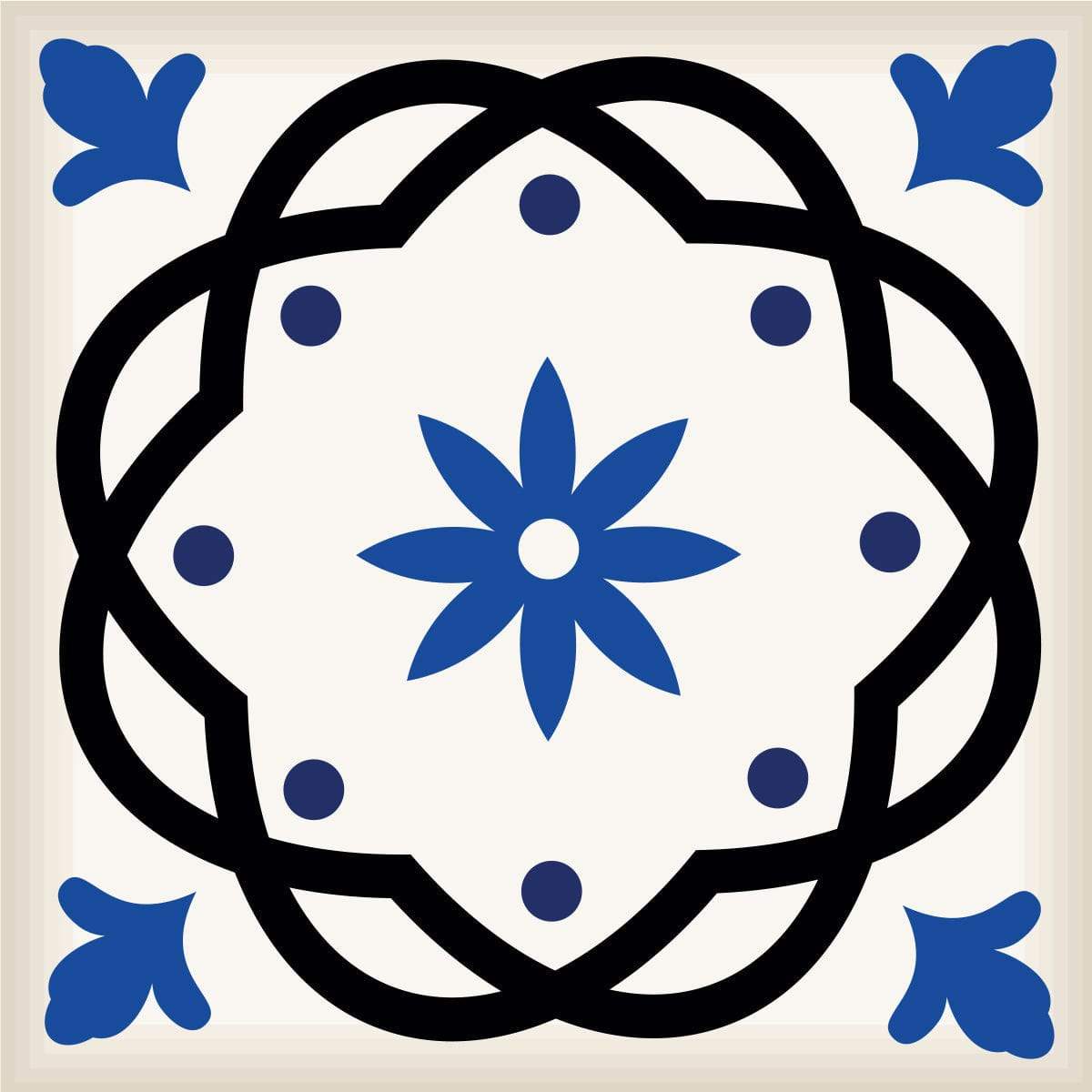 7" x 7" Blue and Aqua Pop Mosaic Peel and Stick Removable Tiles - Homeroots - Flyclothing LLC