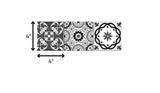 4" x 4" Shades of Grey Mosaic Peel and Stick Removable Tiles - Homeroots - Flyclothing LLC