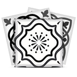 4" x 4" Shades of Grey Mosaic Peel and Stick Removable Tiles - Homeroots - Flyclothing LLC