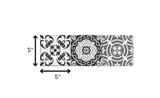 5" x 5" Shades of Grey Mosaic Peel and Stick Removable Tiles - Homeroots - Flyclothing LLC