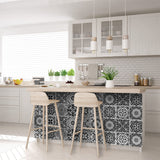 5" x 5" Shades of Grey Mosaic Peel and Stick Removable Tiles - Homeroots - Flyclothing LLC