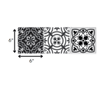 6" x 6" Shades of Grey Mosaic Peel and Stick Removable Tiles - Homeroots - Flyclothing LLC