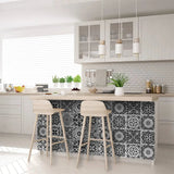 8" x 8" Shades of Grey Mosaic Peel and Stick Removable Tiles - Homeroots - Flyclothing LLC