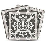 4" x 4" Wood Brown and White Mosaic Peel and Stick Removable Tiles - Homeroots - Flyclothing LLC