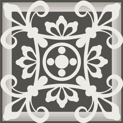 4" x 4" Wood Brown and White Mosaic Peel and Stick Removable Tiles - Homeroots