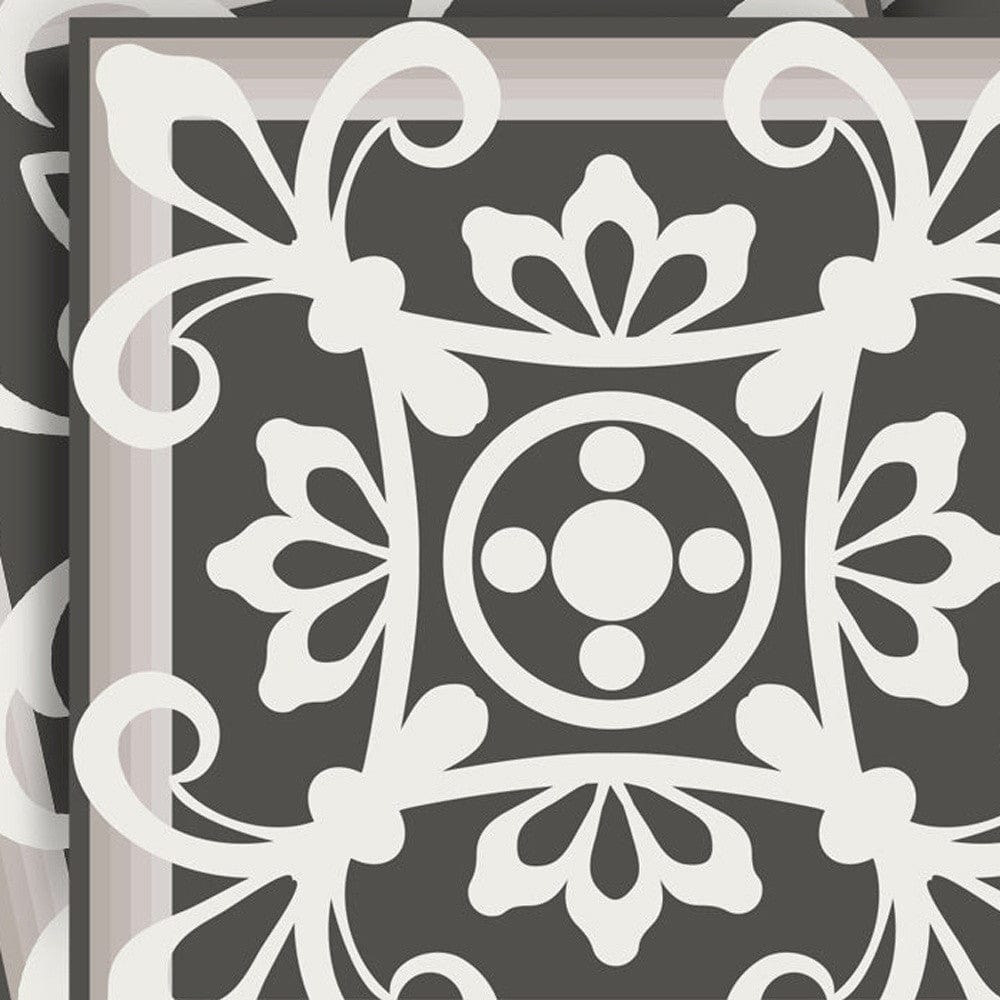 5" x 5" Wood Brown and White Mosaic Peel and Stick Removable Tiles - Homeroots