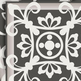 5" x 5" Wood Brown and White Mosaic Peel and Stick Removable Tiles - Homeroots
