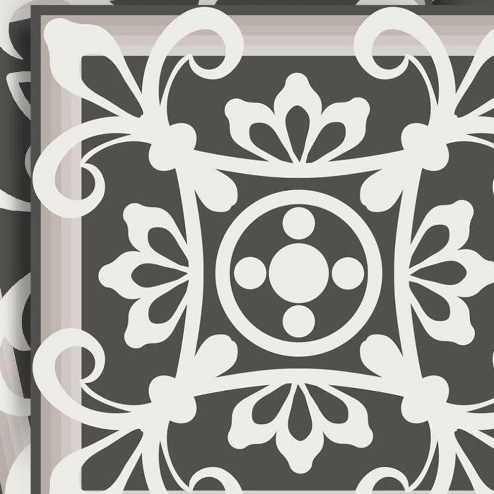 7" x 7" Wood Brown and White Mosaic Peel and Stick Removable Tiles - Homeroots