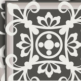 7" x 7" Wood Brown and White Mosaic Peel and Stick Removable Tiles - Homeroots - Flyclothing LLC