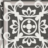 7" x 7" Wood Brown and White Mosaic Peel and Stick Removable Tiles - Homeroots