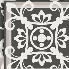 7" x 7" Wood Brown and White Mosaic Peel and Stick Removable Tiles - Homeroots
