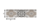 8" x 8" Wood Brown and White Mosaic Peel and Stick Removable Tiles - Homeroots - Flyclothing LLC