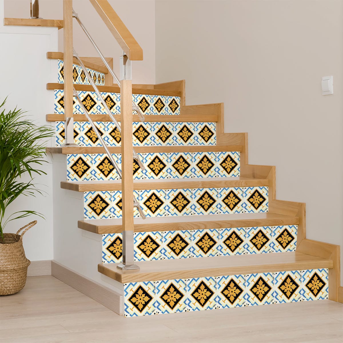 4" x 4" Gold Snowflake Peel and Stick Removable Tiles - Homeroots - Flyclothing LLC