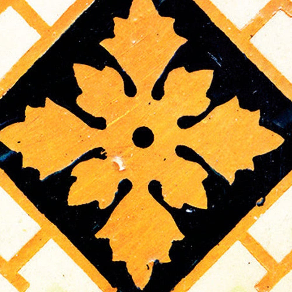 5" x 5" Gold Snowflake Peel and Stick Removable Tiles - Homeroots